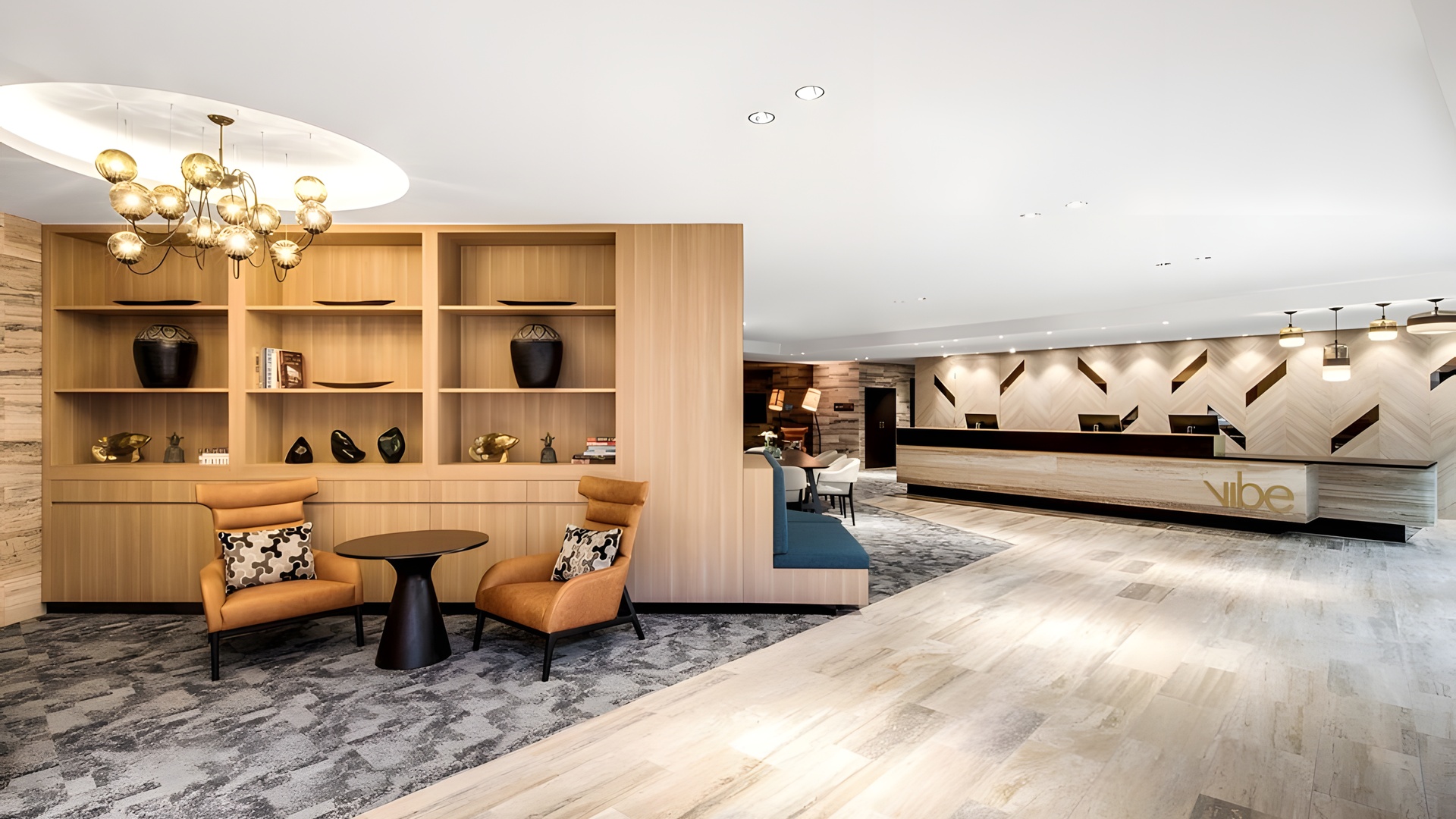 the lobby of the Vibe Hotel North Sydney