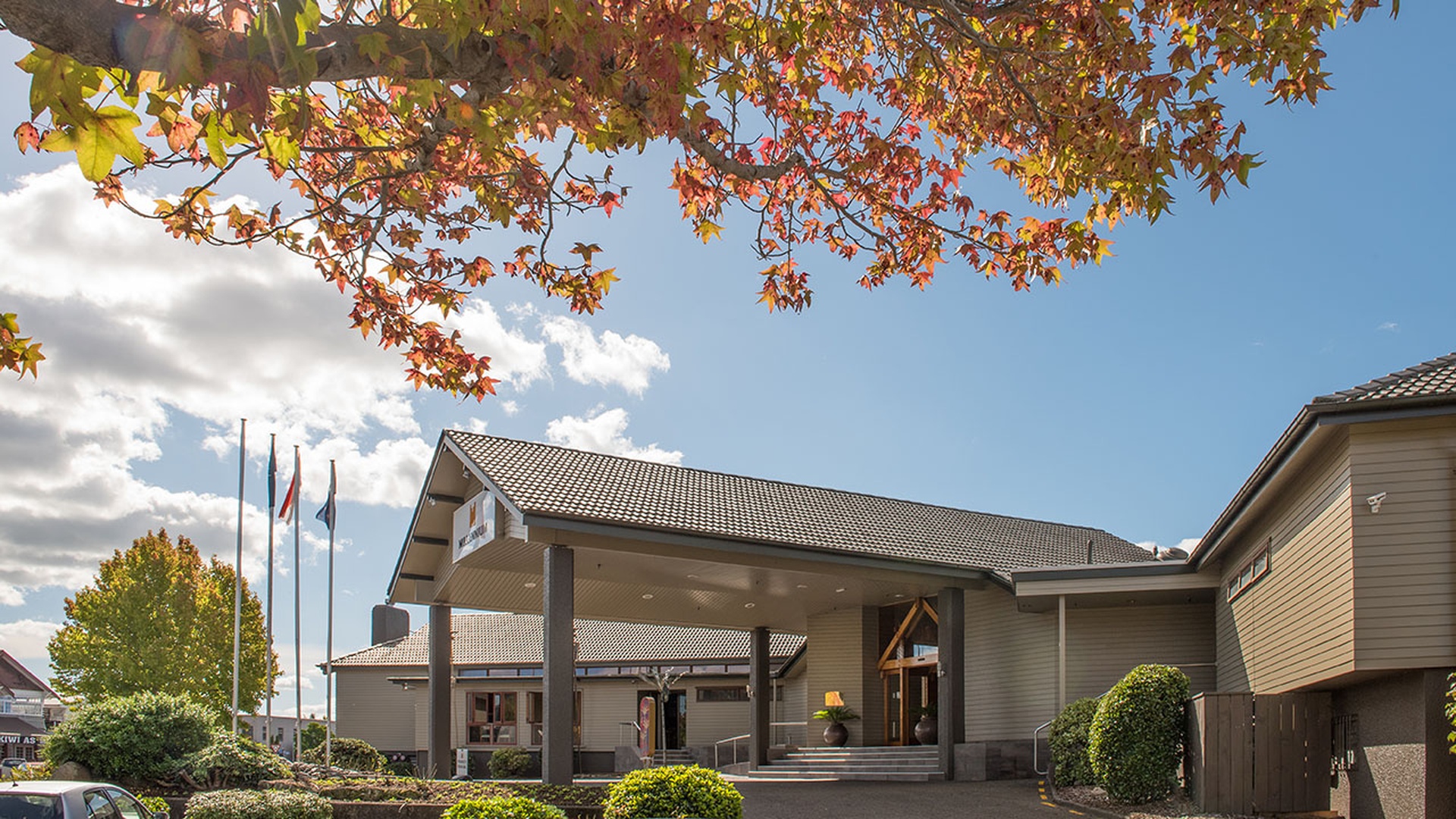 Exterior of the Millennium Hotel Rotorua in New Zealand