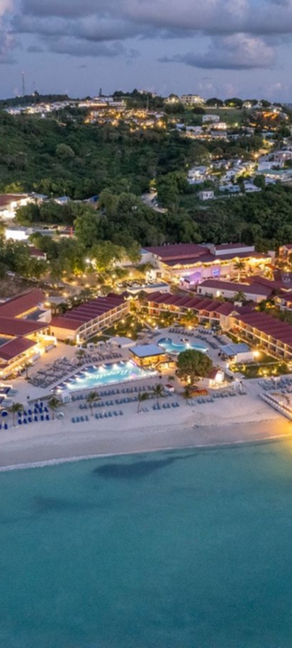 an aerial view of the Royalton CHIC Antigua