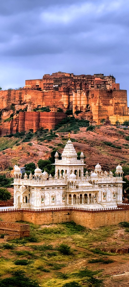 Mehrangarh Fort in Jodhpur exterior view