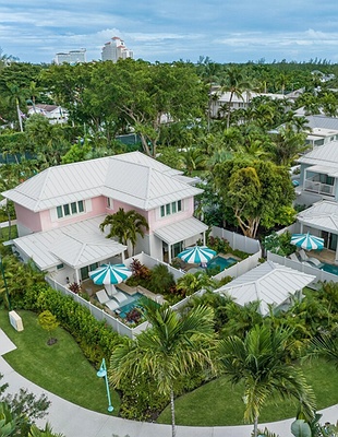 Aerial view of Sandals Royal Bahamian