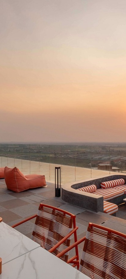 DiWa Rooftop Bar & Restaurant at the Centara Ayutthaya hotel in Thailand
