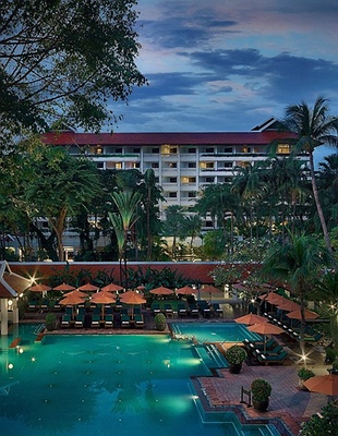 Silavadee Pool Spa Resort located on the cliffs of Koh Samui, Thailand. 