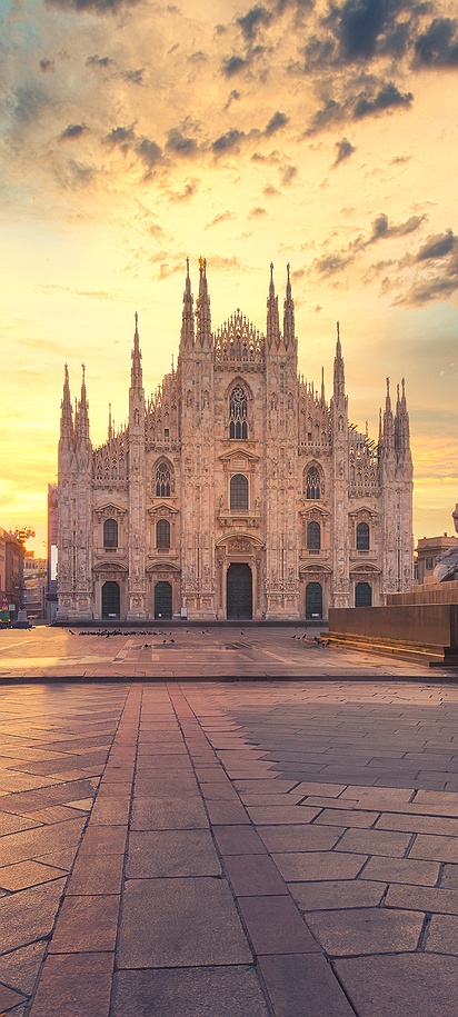 Iconic Milan Cathedral in Italy