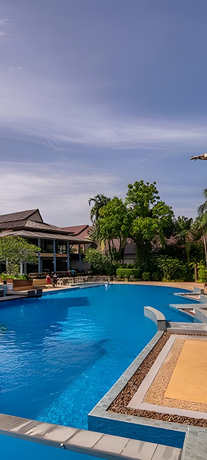 the pool area at the Krabi La Playa Resort located in Ao Nang, Krabi, Thailand