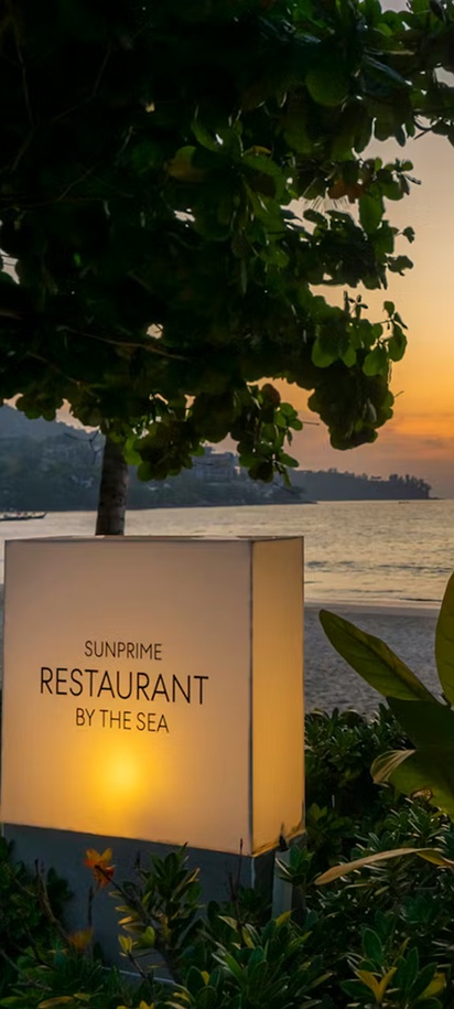 a sunset view at the Sunprime Kamala Beach resort in Phuket, Thailand