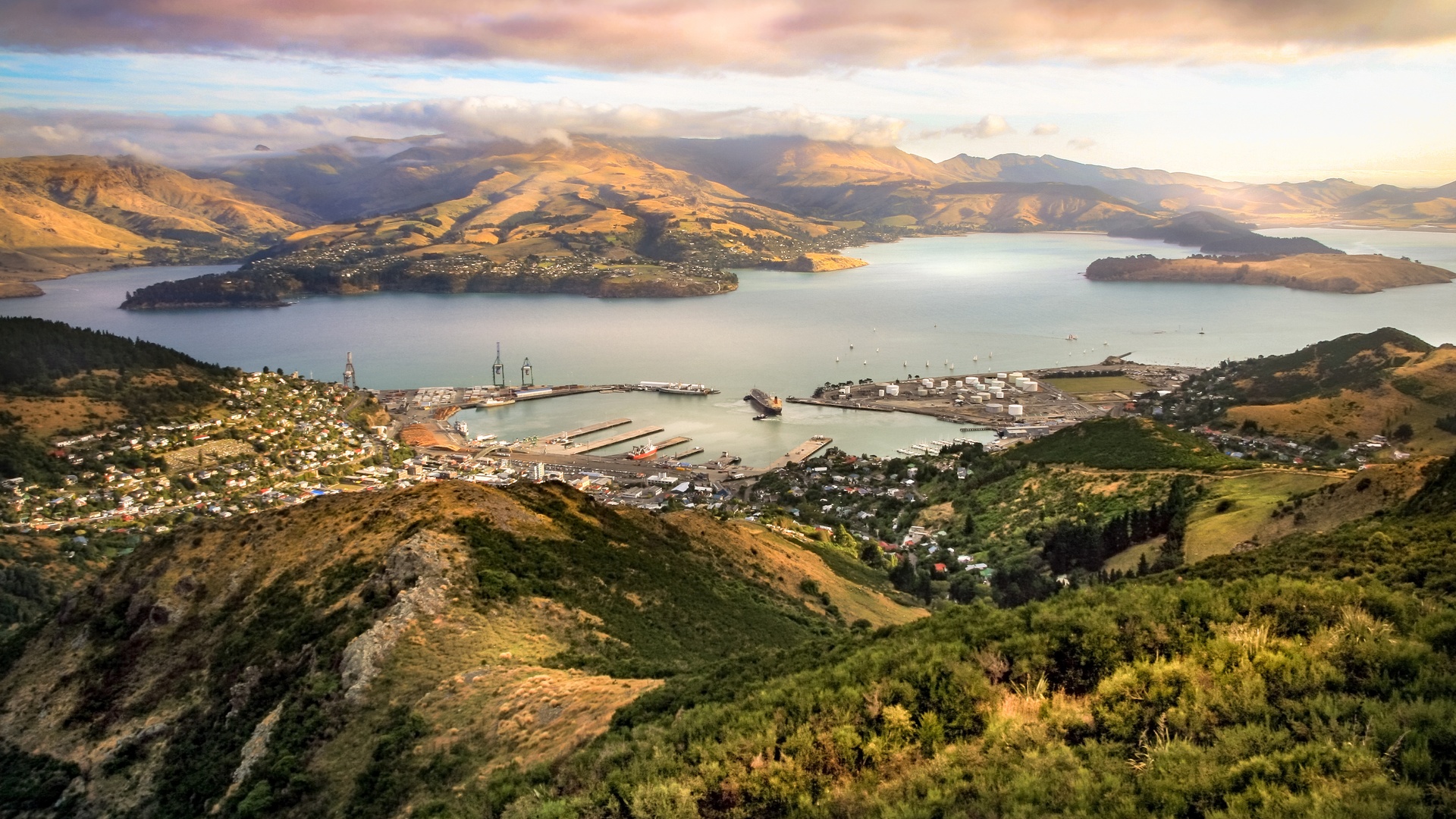 panoramic view of Christchurch, New Zealand