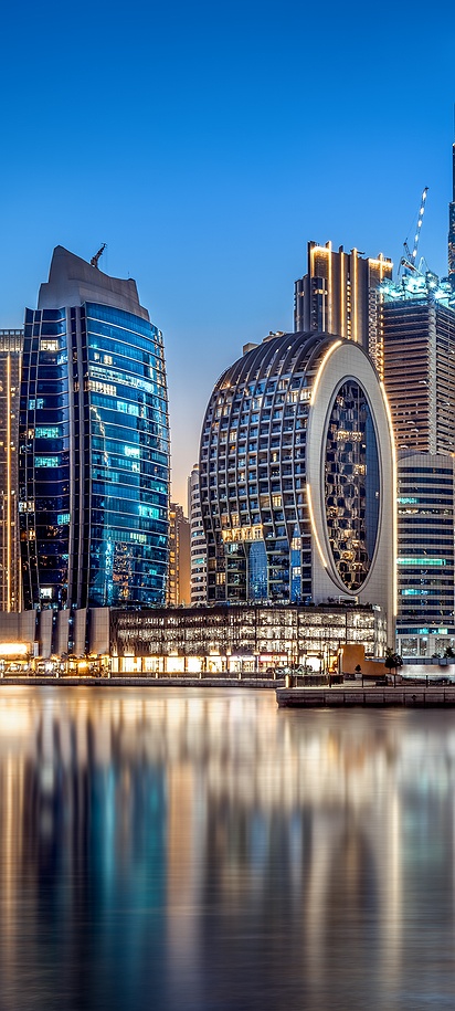 the Dubai skyline