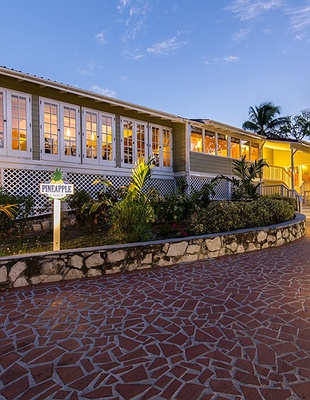 Aerial view of Pineapple Beach Club