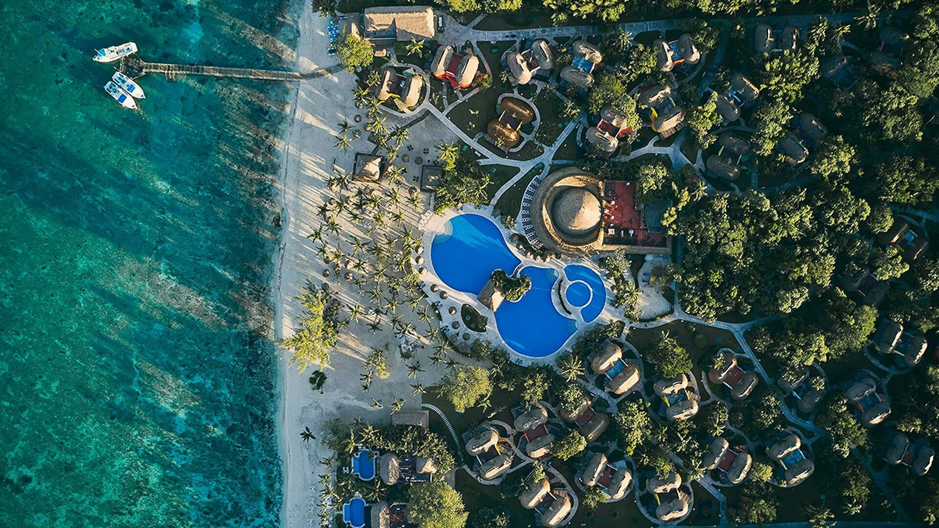 an aerial view of the Iberostar Waves Cozumel all-inclusive resort in Mexico