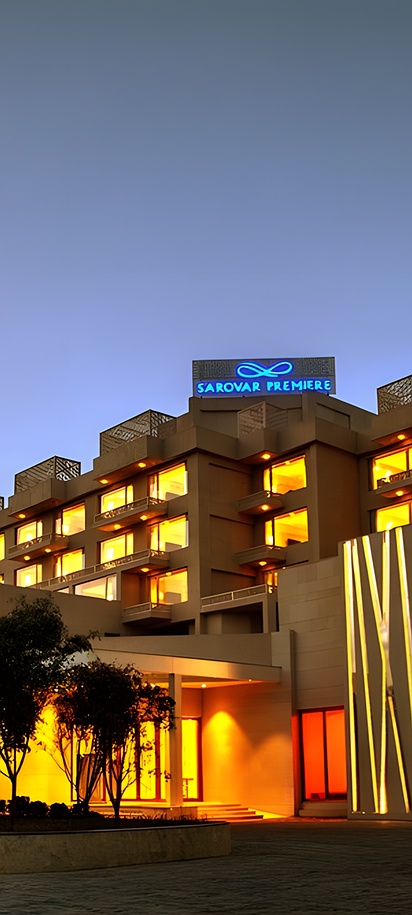 the Sarovar Premiere, Jaipur, a 4-star luxury hotel located in the heart of the city near Lal Kothi