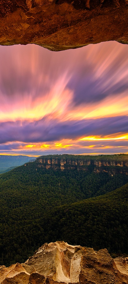 view of the Blue Mountains, Australia
