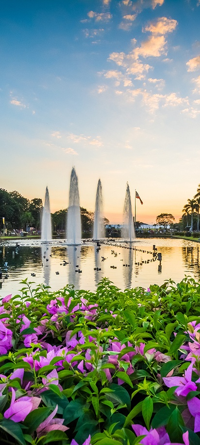 Rizal Park (also known as Luneta Park) in Manila, Philippines