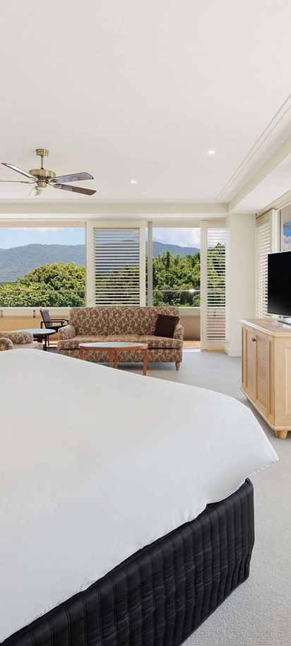 room at the Pullman Reef Hotel Casino in Cairns
