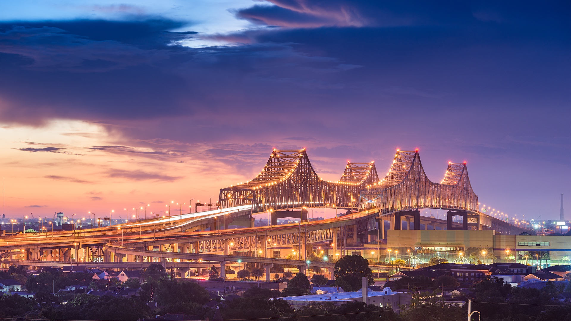 Crescent City Connection in New Orleans