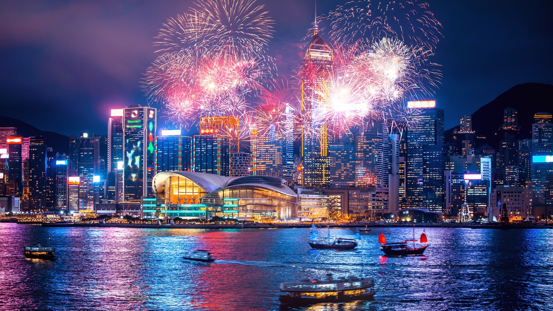 City skyline in Hong Kong