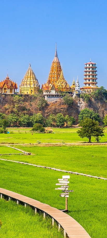 Wat Tham Suea temple complex in Thailand