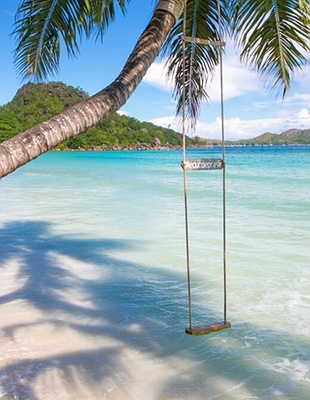 Aerial view of Kempinski Seychelles resort