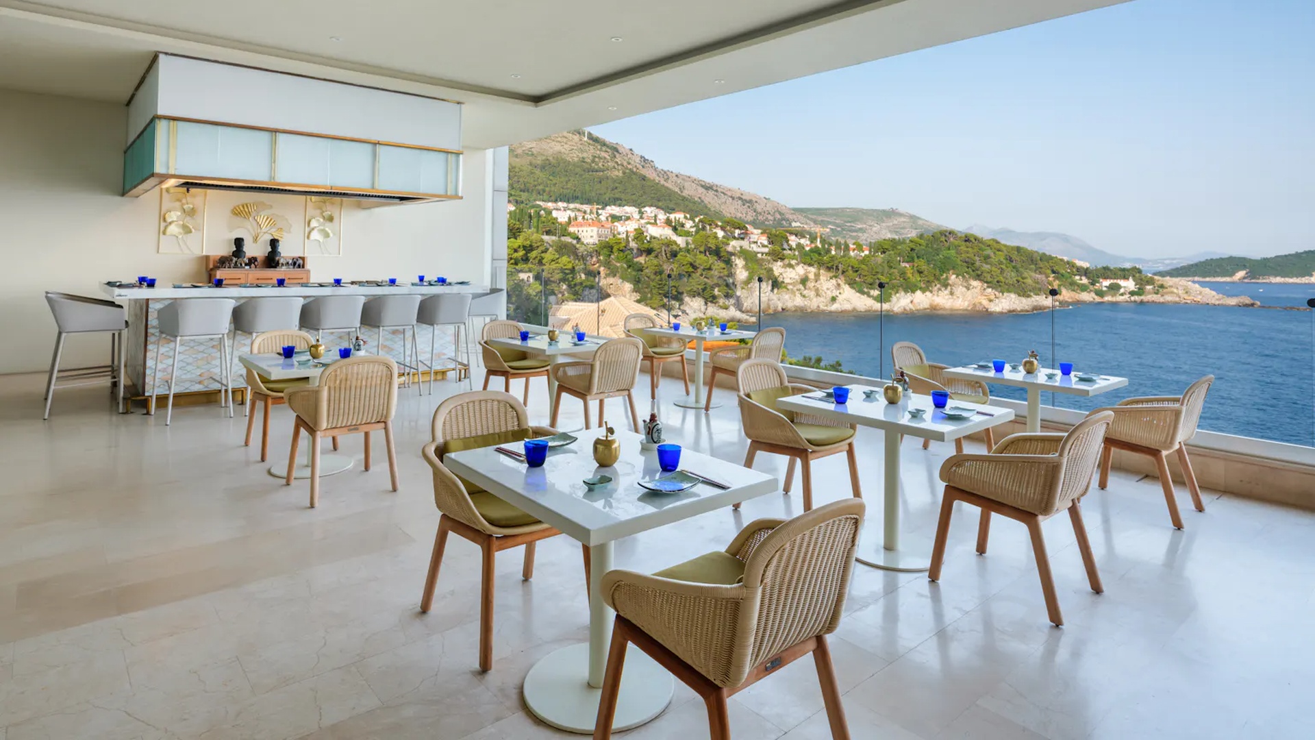 restaurant at the Rixos Premium Dubrovnik hotel