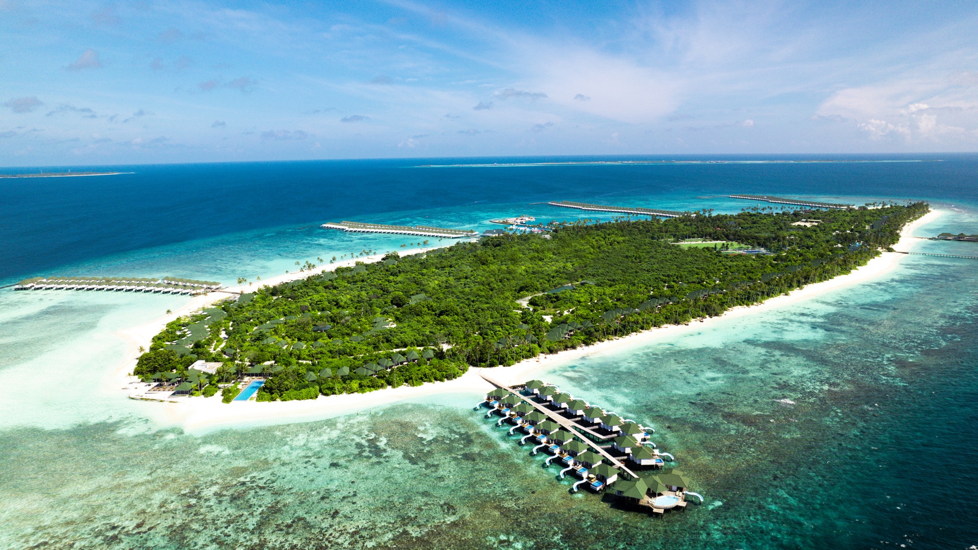 Siyam World Maldives aerial view