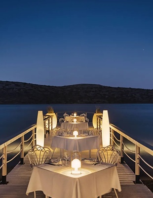 a serene moment on the beach of Domes of Elounda