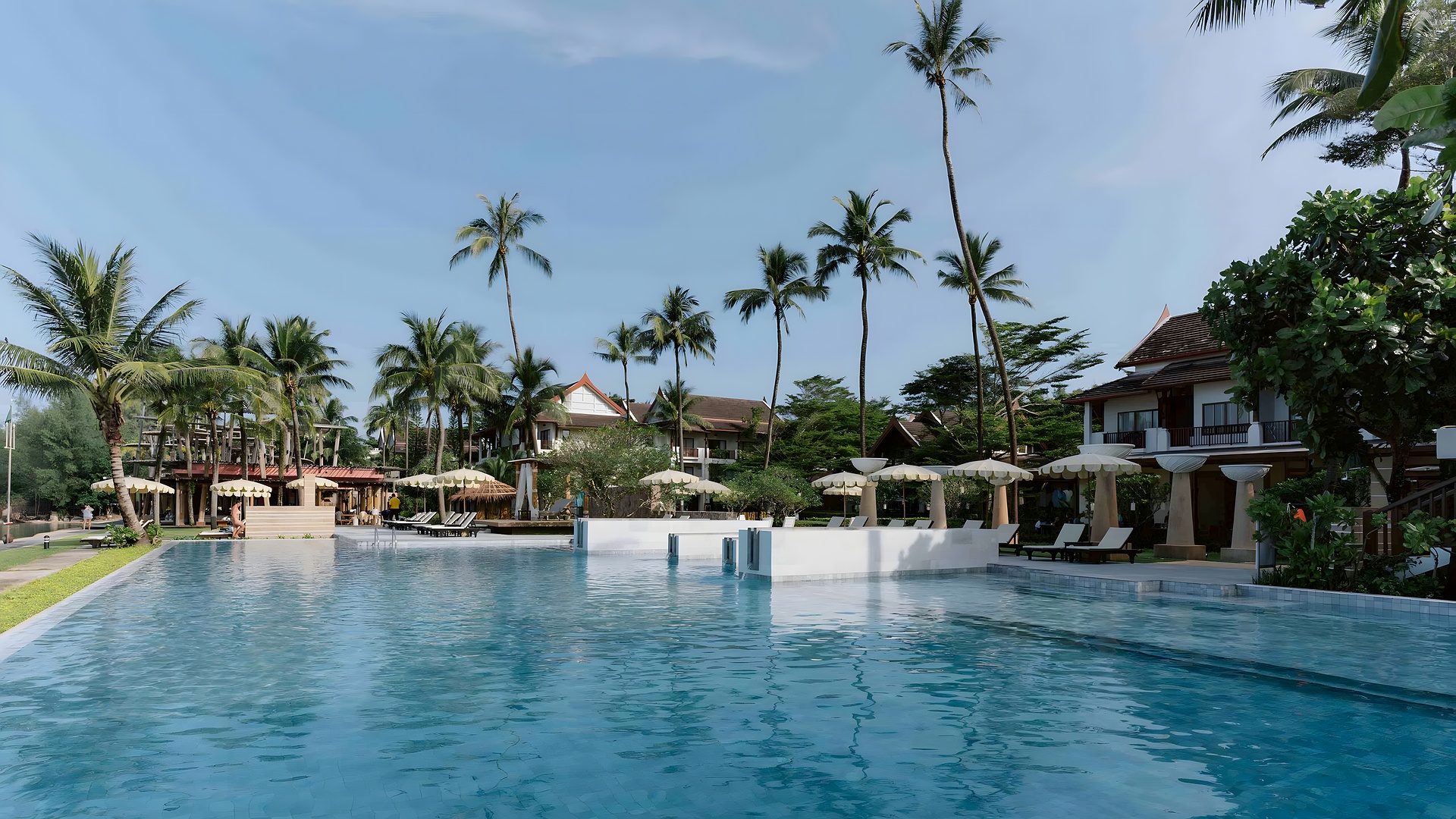 Apsara Beachfront Resort and Villa pool area