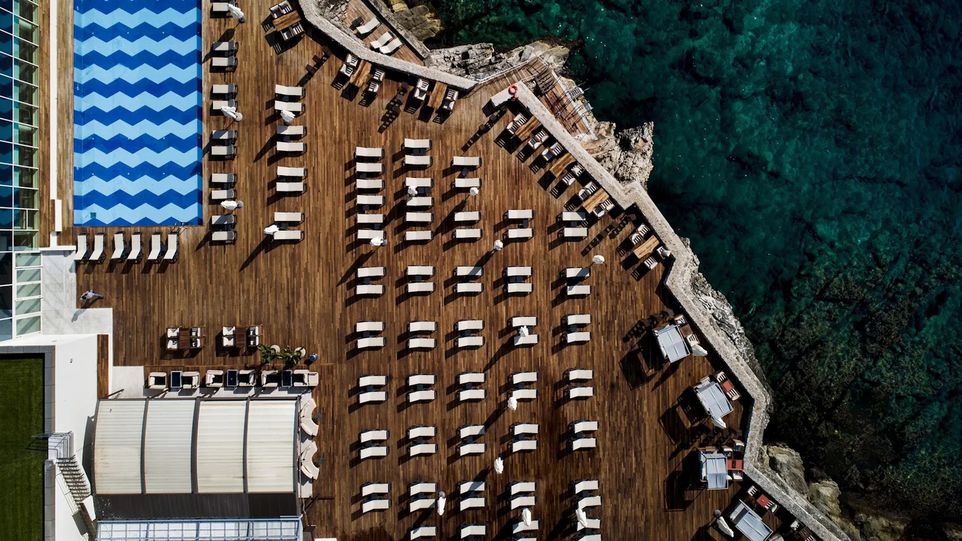 aerial view of the Rixos Premium Dubrovnik hotel