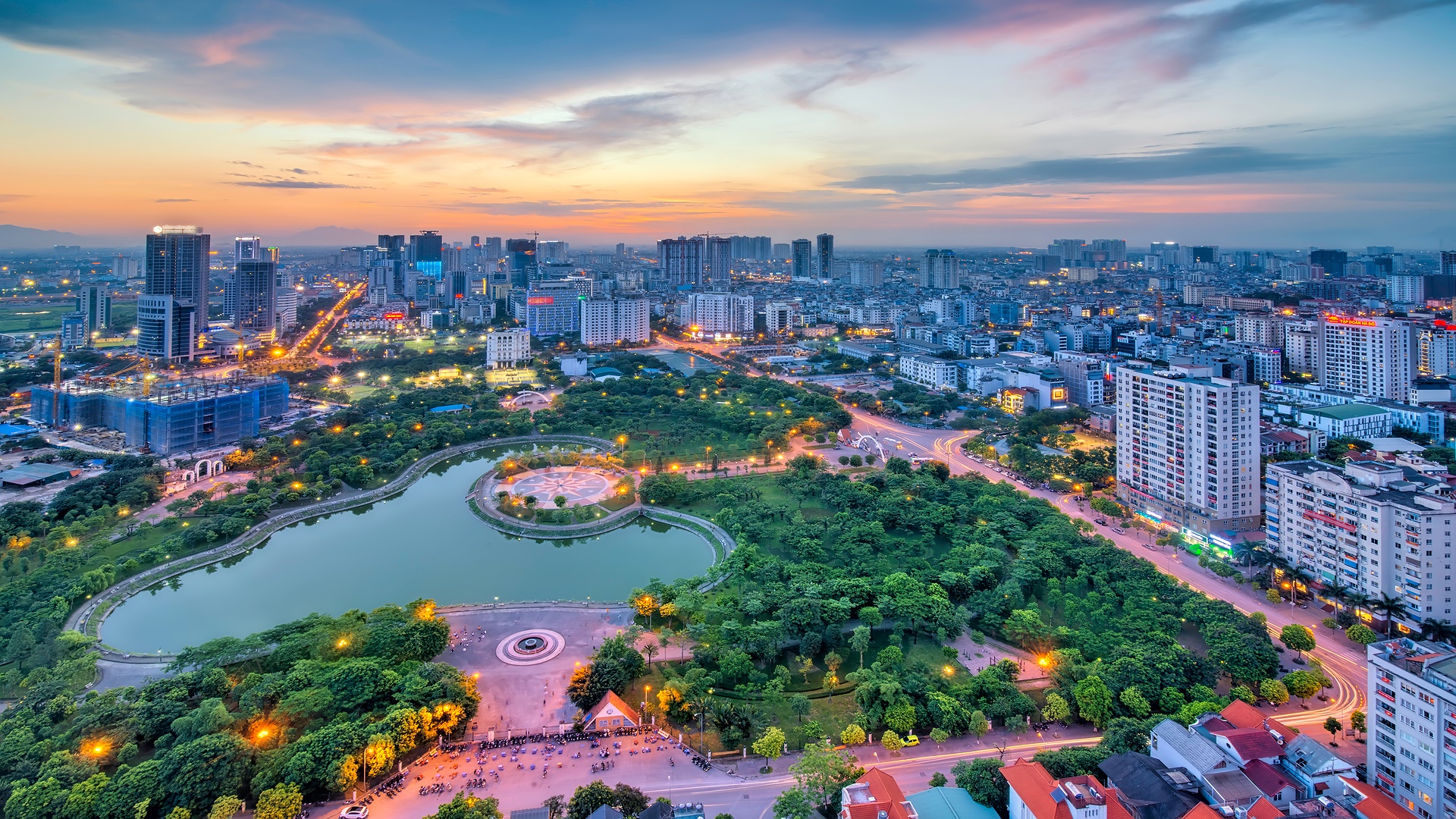 Cau Giay Park in Hanoi, Vietnam