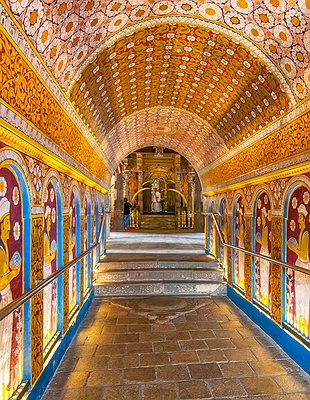 Sacred Tooth Relic temple in Sri Lanka