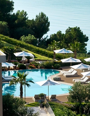 Aerial view of Ikos Oceania Halkidiki