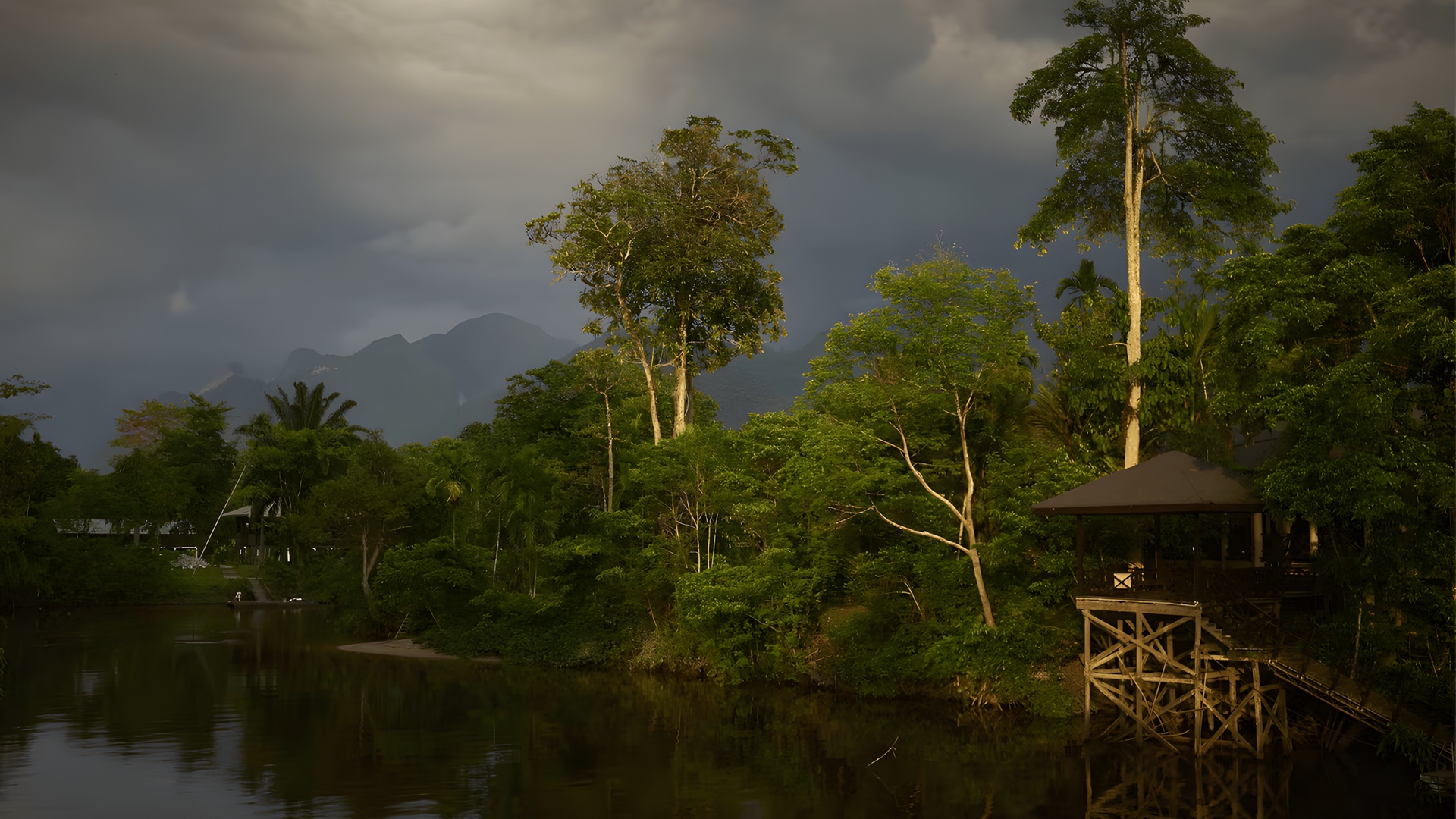 view of the Mulu Marriott Resort & Spa