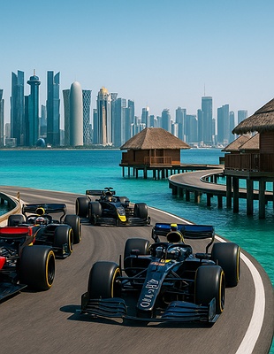 Qatar Grand Prix car racing
