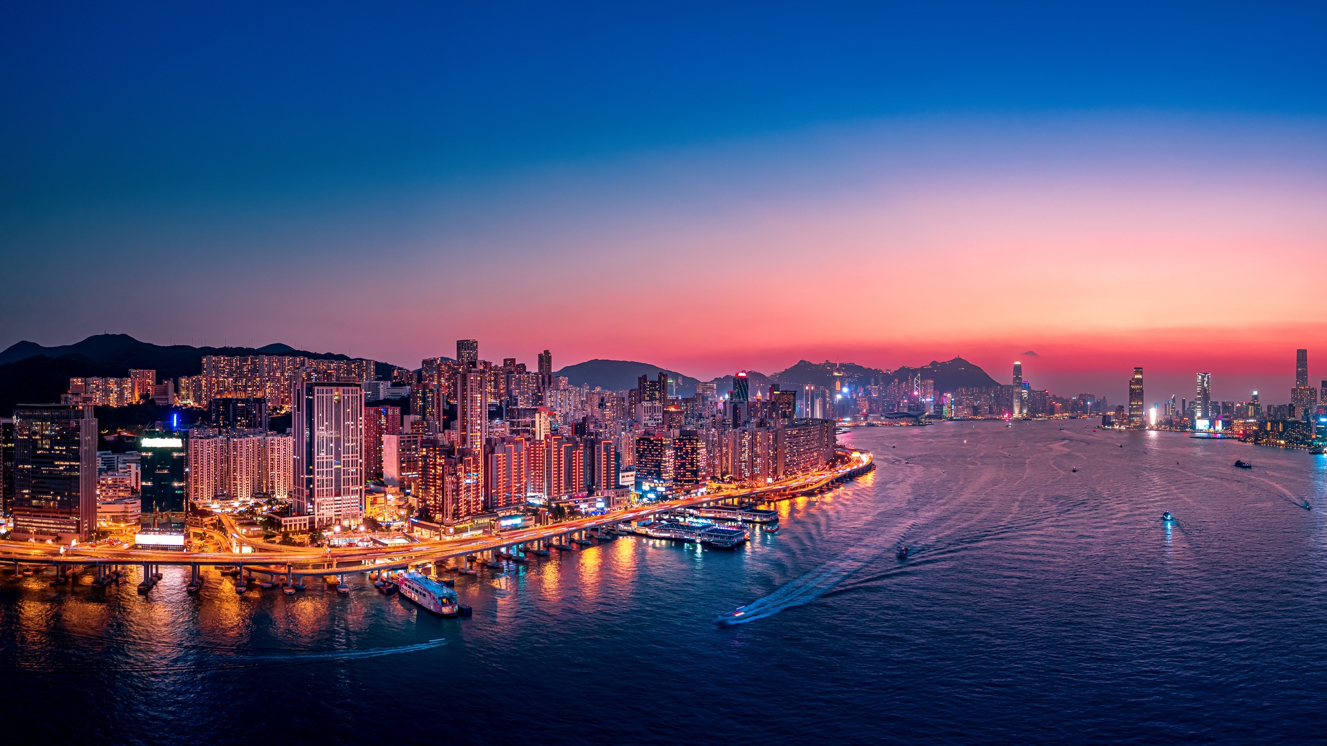 Victoria Harbour in Hong Kong