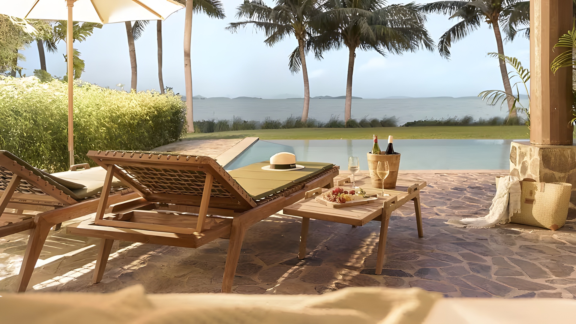 a relaxing moment at the Barceló Coconut Island resort in Phuket, Thailand