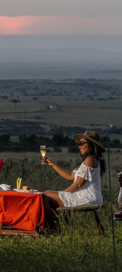 luxury safari lodges in reserves like the Maasai Mara