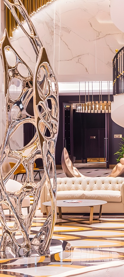 lobby of the Hilton Samarkand Regency