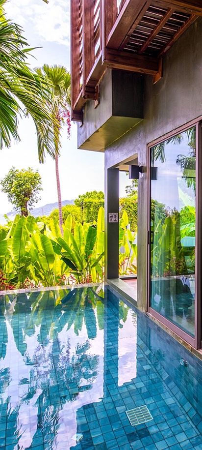 Indoor pool at Crest Resort & Pool Villas in Patong, Phuket, Thailand