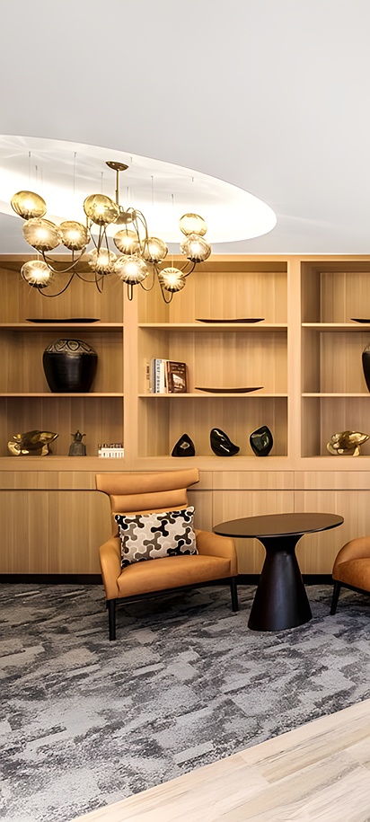 the lobby of the Vibe Hotel North Sydney