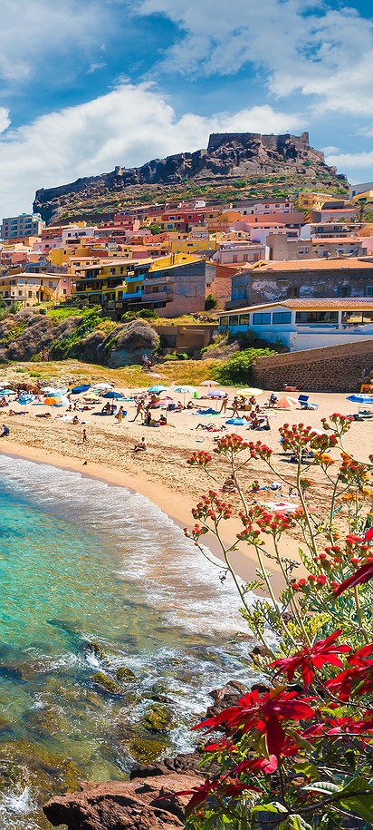 view of the coastal town of Castelsardo