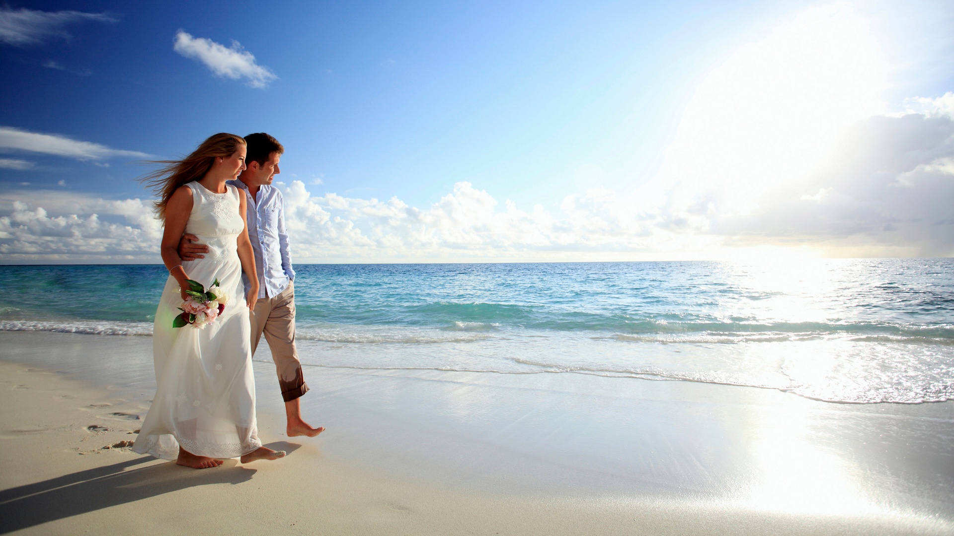 Couples at serene beaches in Maldives