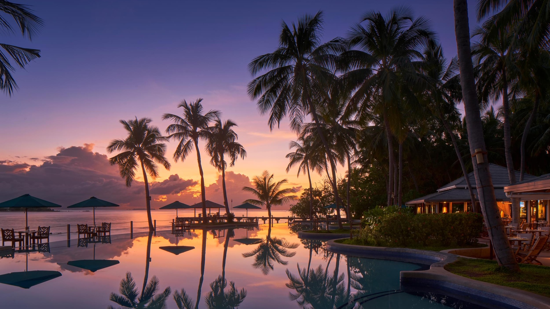 Royal Island Resort and Spa sunset view