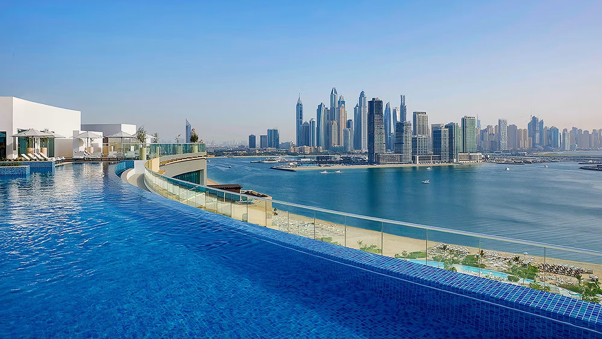 NH Collection Dubai The Palm infinity pool view