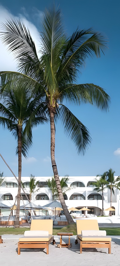 the beachfront view at the SALA Samui Chaweng Beach Resort