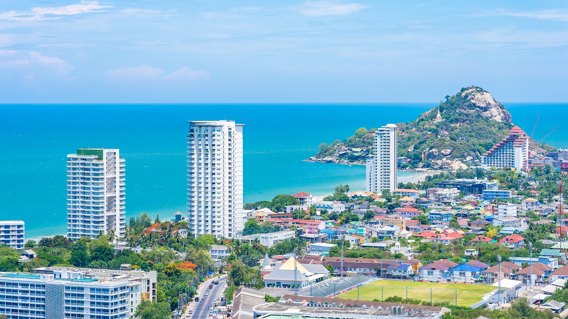 Modern cityscape of Hua Hin