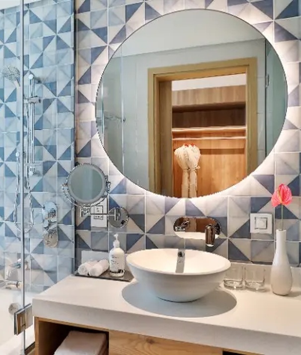 Interior of preium sea view room at NH Collection Dubai The Palm