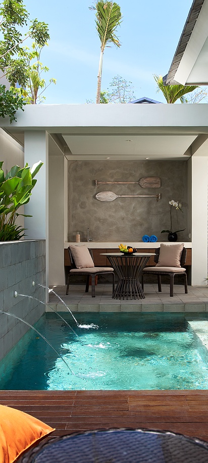 a private plunge pool  at Cross Bali Breakers