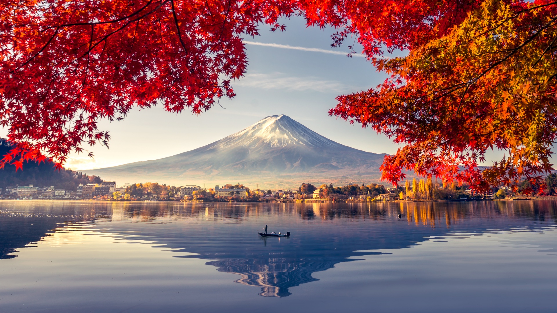Scenic view of Mount Fuji