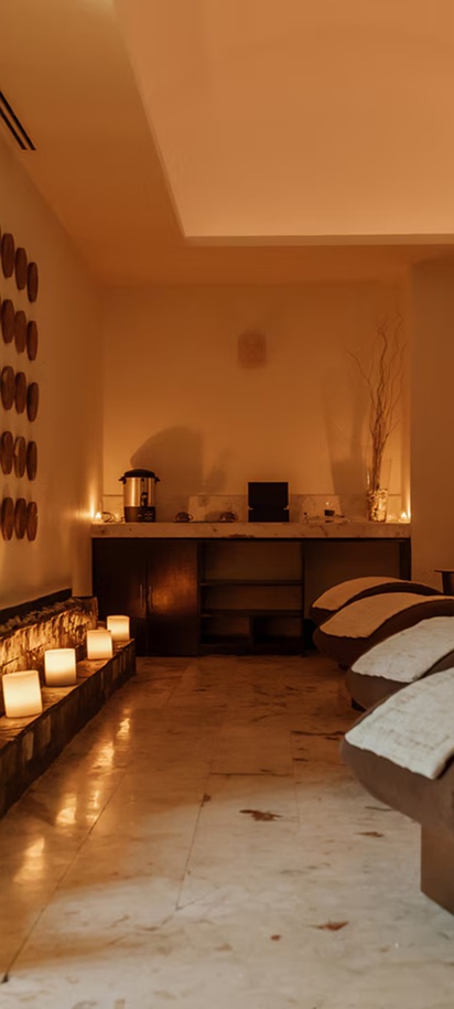the relaxing spa area at the Iberostar Selection Riviera Cancún resort