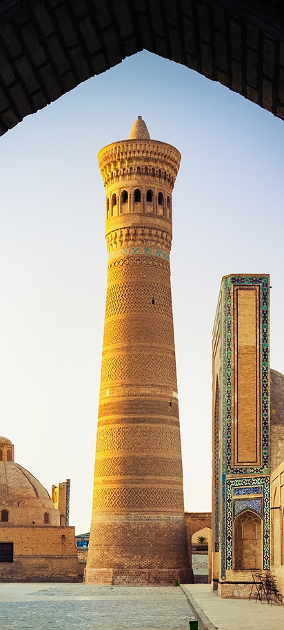 the Po-i-Kalyan complex in Bukhara, Uzbekistan, an iconic UNESCO World Heritage site along the historic Silk Road