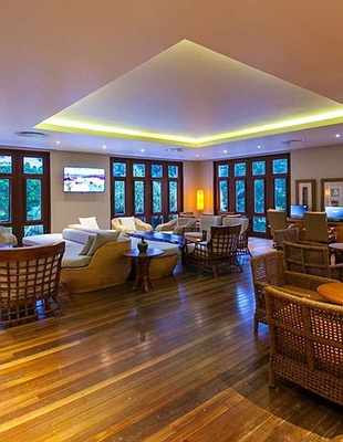 Aerial view of Kempinski Seychelles resort